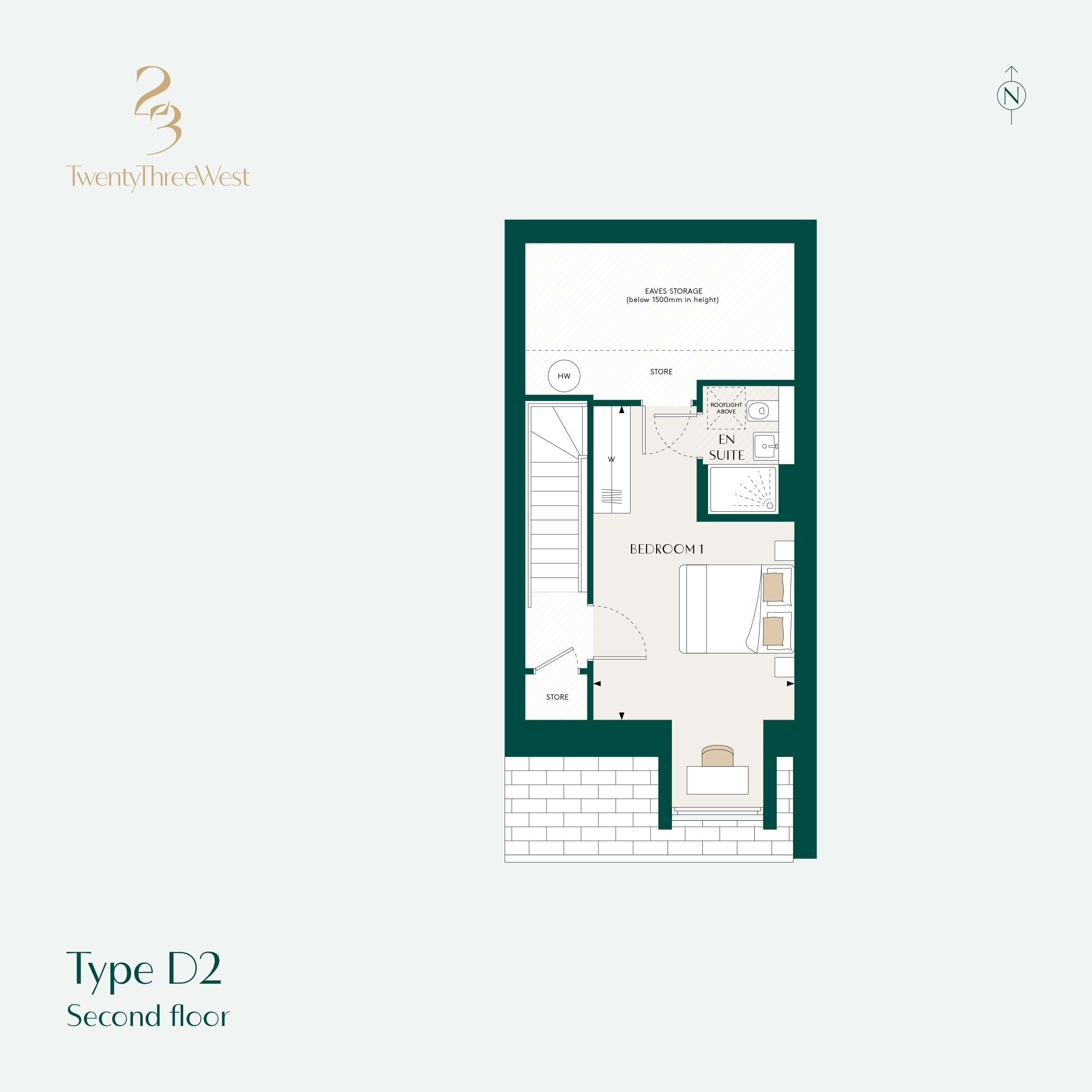 Floorplan for H.0.20 at TwentyThreeWest